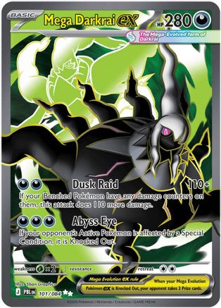 Mega Darkrai ex (101/084) - ME05 Pitch Black Holofoil - Ultra Rare