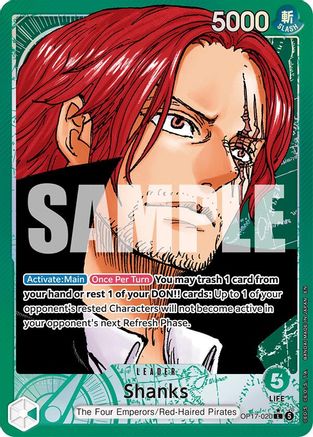 (OP17-020) Shanks (020) (Alternate Art) - The World's Strongest Warriors - Foil