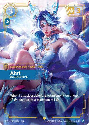 (SP3/006) Ahri, Inquisitive - Vendetta Foil