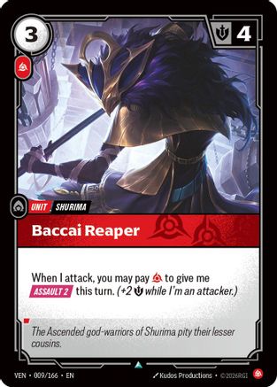 (009/166) Baccai Reaper - Vendetta Foil