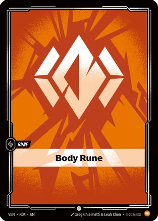 (R04) Body Rune - Vendetta Foil