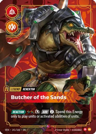 (141/166) Renekton - Butcher of the Sands - Vendetta Foil