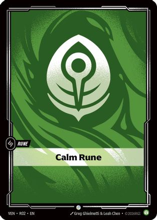 (R02) Calm Rune - Vendetta Foil