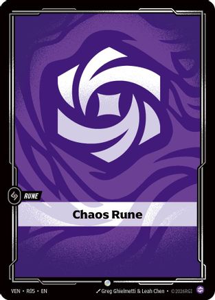 (R05) Chaos Rune - Vendetta Foil