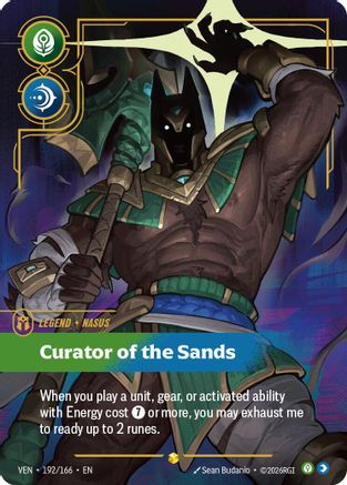 (192/166) Nasus - Curator of the Sands (Overnumbered) - Vendetta Foil