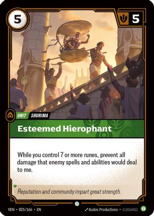 (025/166) Esteemed Hierophant - Vendetta Foil
