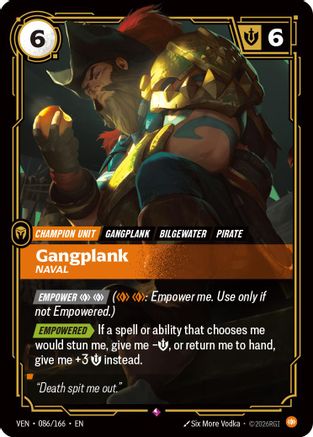 (086/166) Gangplank, Naval - Vendetta Foil