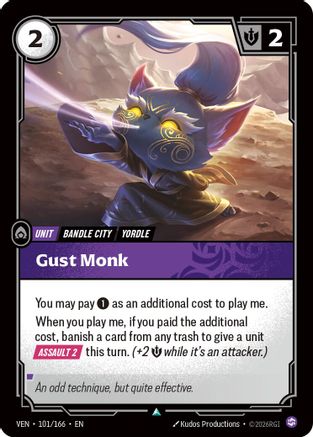 (101/166) Gust Monk - Vendetta Foil