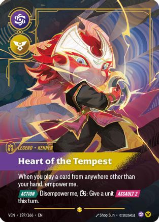 (197/166) Yordle, Kennen - Heart of the Tempest (Overnumbered) - Vendetta Foil