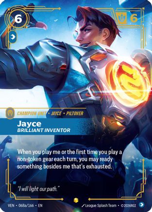 (068a/166) Jayce, Brilliant Inventor (Alternate Art) - Vendetta Foil