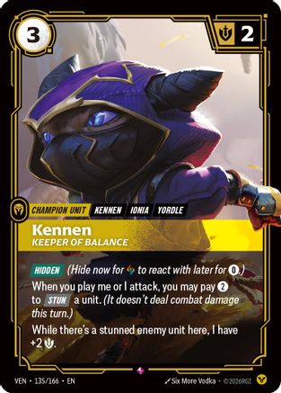 (135/166) Kennen, Keeper of Balance - Vendetta Foil