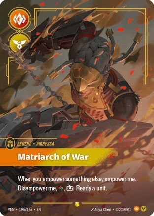 (196/166) Ambessa - Matriarch of War (Overnumbered) - Vendetta Foil