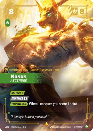 (046a/166) Nasus, Ascended (Alternate Art) - Vendetta Foil