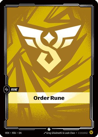(R06) Order Rune - Vendetta Foil