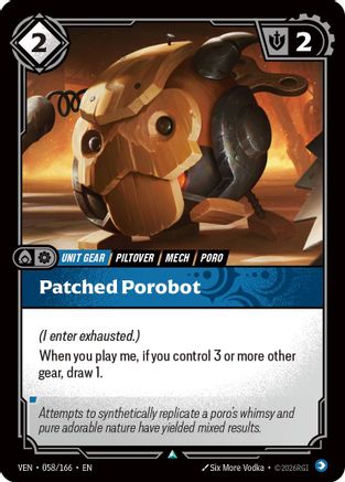 (058/166) Patched Porobot - Vendetta Foil