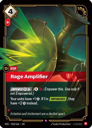 (018/166) Rage Amplifier - Vendetta Foil