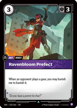 (102/166) Ravenbloom Prefect - Vendetta Foil