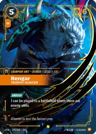 (179/166) Rengar, Trophy Hunter - Vendetta Foil