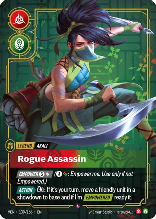 (139/166) Akali - Rogue Assassin - Vendetta Foil
