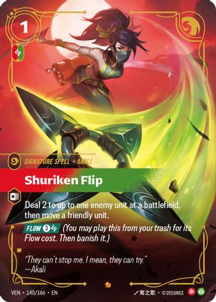 (140/166) Shuriken Flip - Vendetta Foil