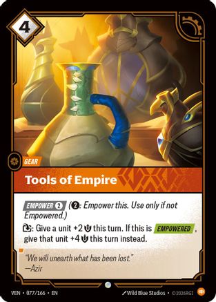 (077/166) Tools of Empire - Vendetta Foil