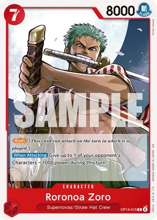 (OP14-015) Roronoa Zoro - Starter Deck 31: RED Monkey.D.Luffy - Normal