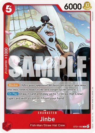 (ST31-002) Jinbe - Starter Deck 31: RED Monkey.D.Luffy - Normal