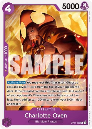 (OP11-066) Charlotte Oven - Starter Deck 34: PURPLE Charlotte Katakuri - Normal
