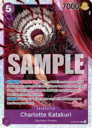 (ST34-001) Charlotte Katakuri - Starter Deck 34: PURPLE Charlotte Katakuri - Foil