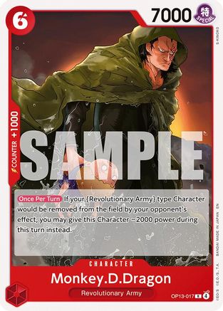(OP13-017) Monkey.D.Dragon - Starter Deck 35: RED/BLACK Sabo - Normal