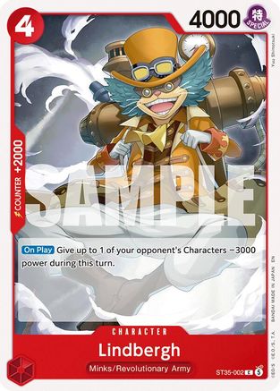(ST35-002) Lindbergh - Starter Deck 35: RED/BLACK Sabo - Normal