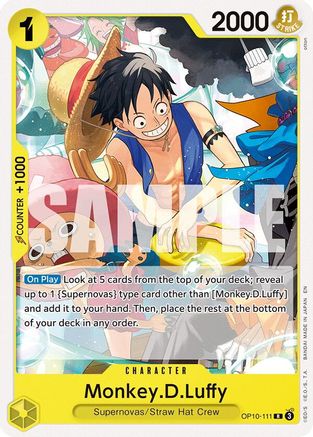 (OP10-111) Monkey.D.Luffy - Starter Deck 36: YELLOW Eustass"Captain"Kid - Normal