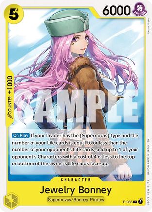 (P-085) Jewelry Bonney - Starter Deck 36: YELLOW Eustass"Captain"Kid - Normal