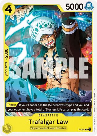 (P-088) Trafalgar Law - Starter Deck 36: YELLOW Eustass"Captain"Kid - Normal