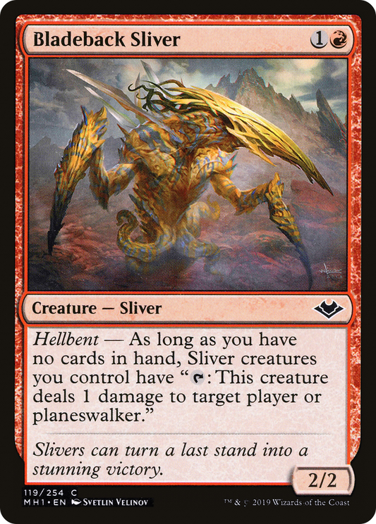 Bladeback Sliver (MH1-119) - Modern Horizons Foil