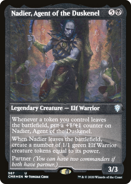 Nadier, Agent of the Duskenel (CMR-567) - Commander Legends Etched Foil