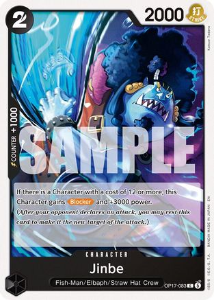 (OP17-083) Jinbe (083) - The World's Strongest Warriors - Normal
