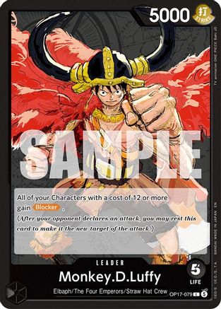 (OP17-079) Monkey.D.Luffy (079) - The World's Strongest Warriors - Normal