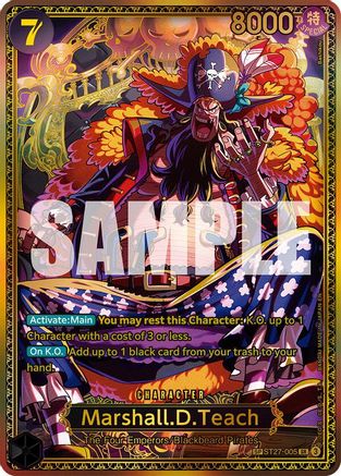 (ST27-005) Marshall.D.Teach (SP) - The World's Strongest Warriors - Foil
