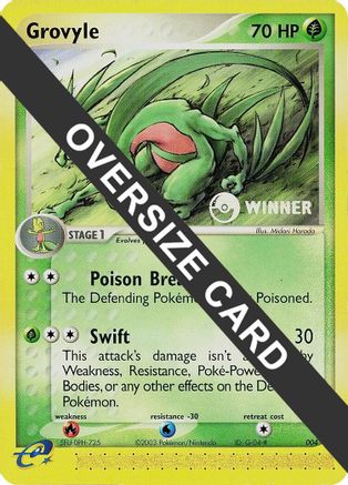 Grovyle (e-League) [Winner] (4/null) - Jumbo Cards Holofoil - Promo