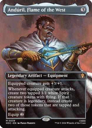 Anduril, Flame of the West (Borderless) (HOC-039) - The Hobbit: Eternal-Legal