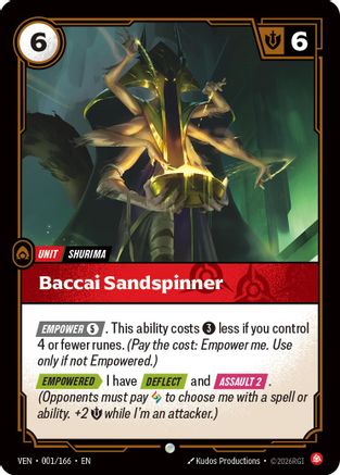 (001/166) Baccai Sandspinner - Vendetta