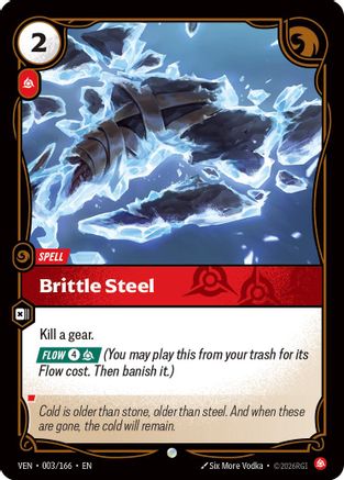 (003/166) Brittle Steel - Vendetta Foil