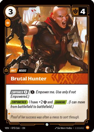 (070/166) Brutal Hunter - Vendetta Foil