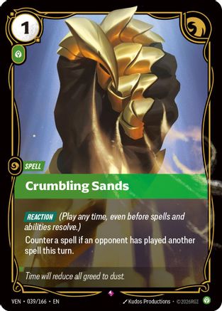 (039/166) Crumbling Sands - Vendetta Foil