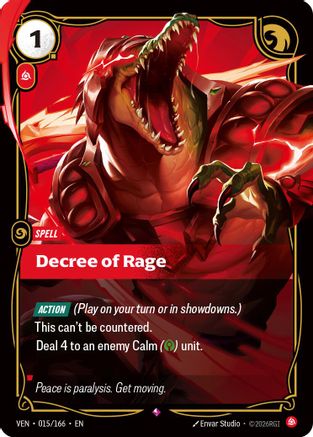 (015/166) Decree of Rage - Vendetta Foil
