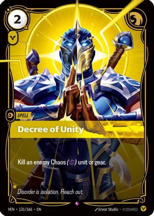 (131/166) Decree of Unity - Vendetta Foil