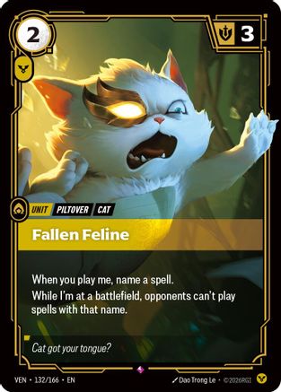 (132/166) Fallen Feline - Vendetta Foil