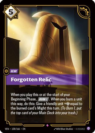(108/166) Forgotten Relic - Vendetta Foil