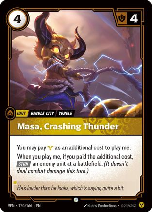 (120/166) Masa, Crashing Thunder - Vendetta Foil